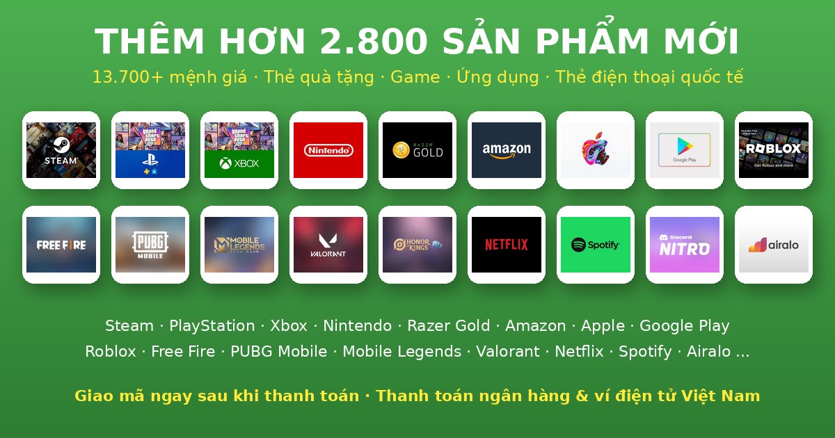 Over 2,800 new products